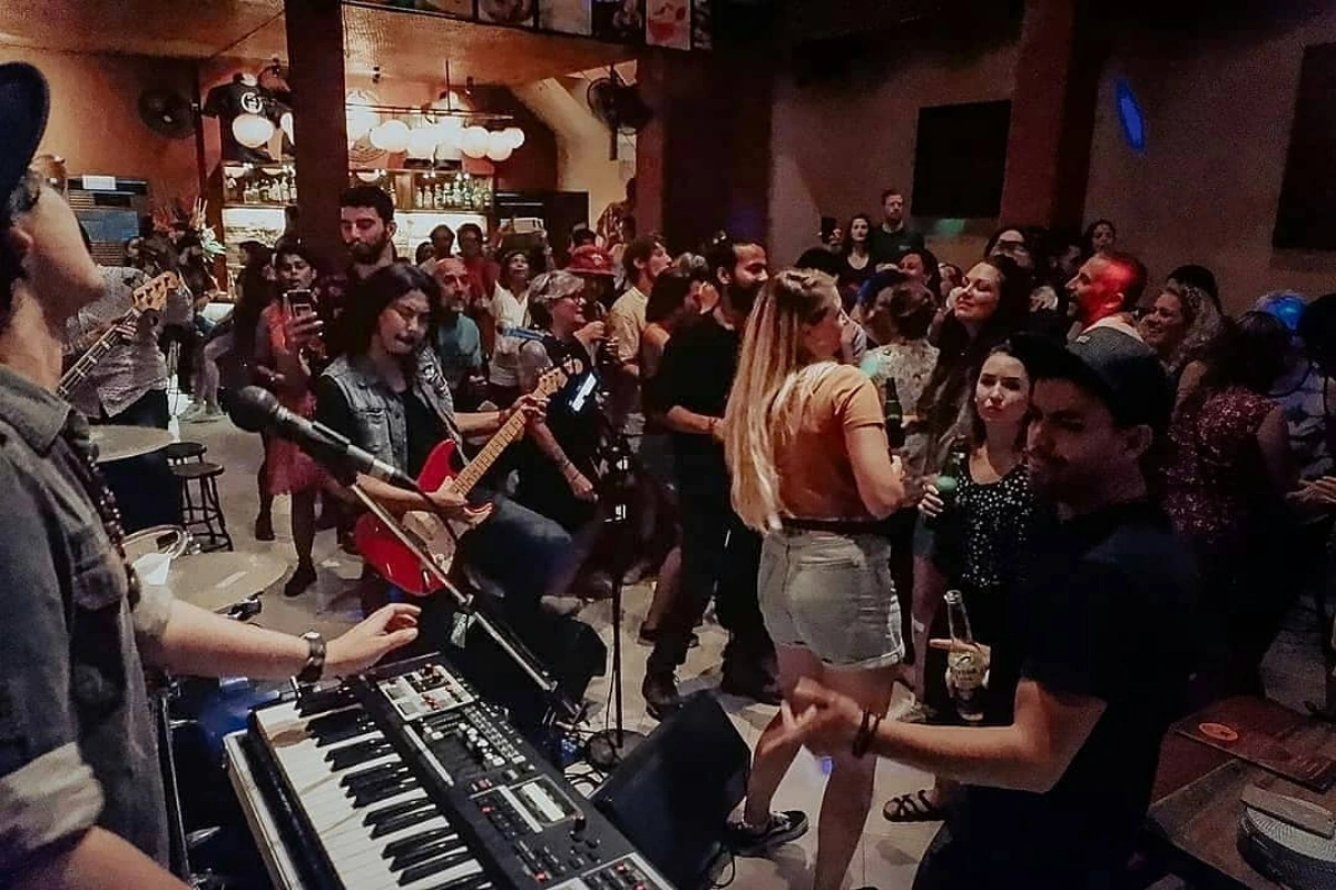 Laughing Buddha live music bar in Ubud Bali