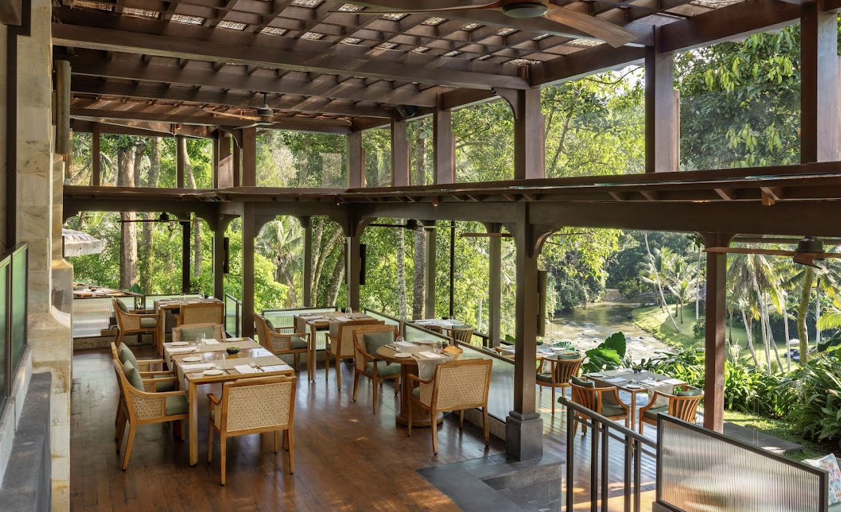 Sawah Terrace Mandapa riverside Indonesian dining Bali