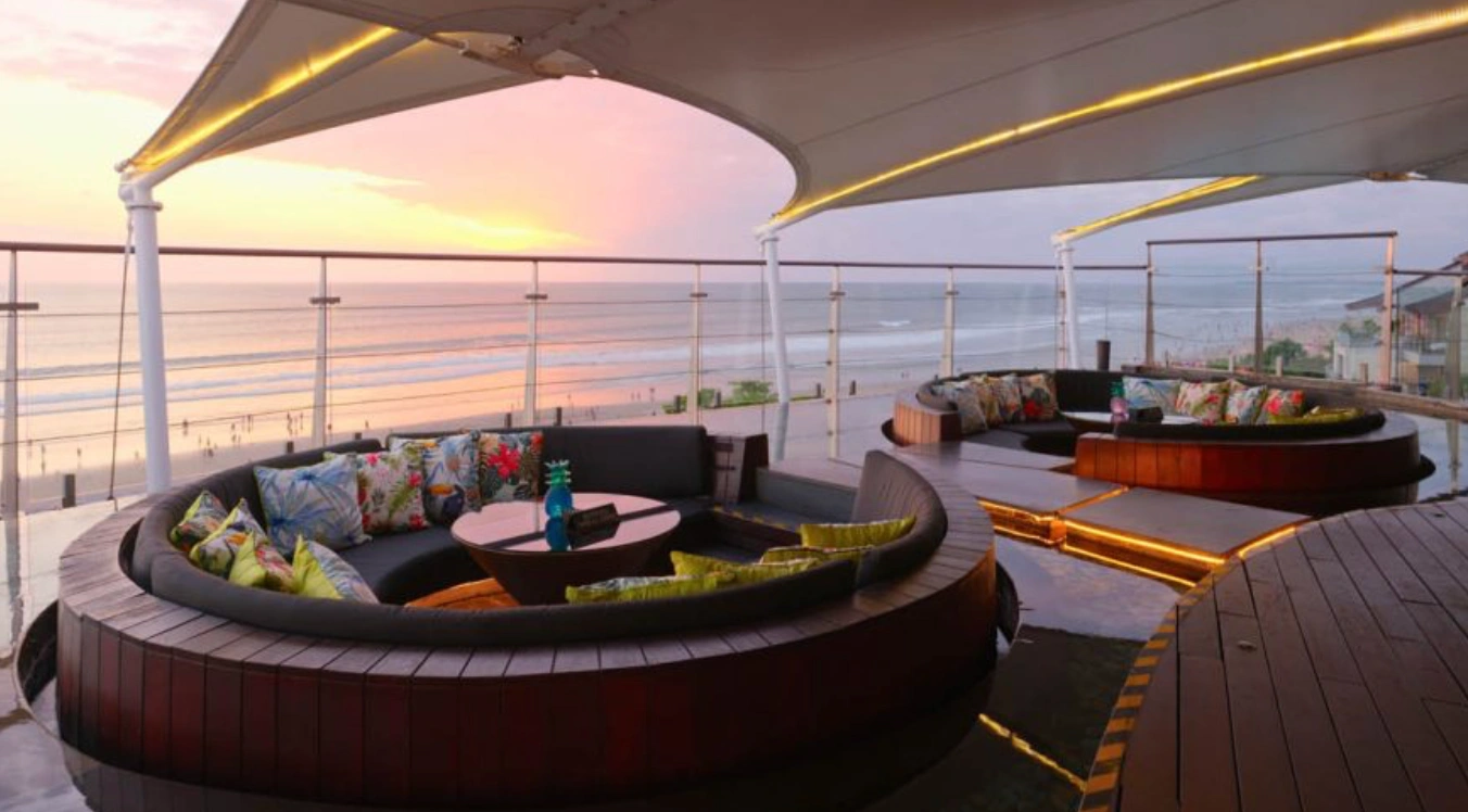 Double-Six Rooftop Sunset Bar with panoramic ocean views