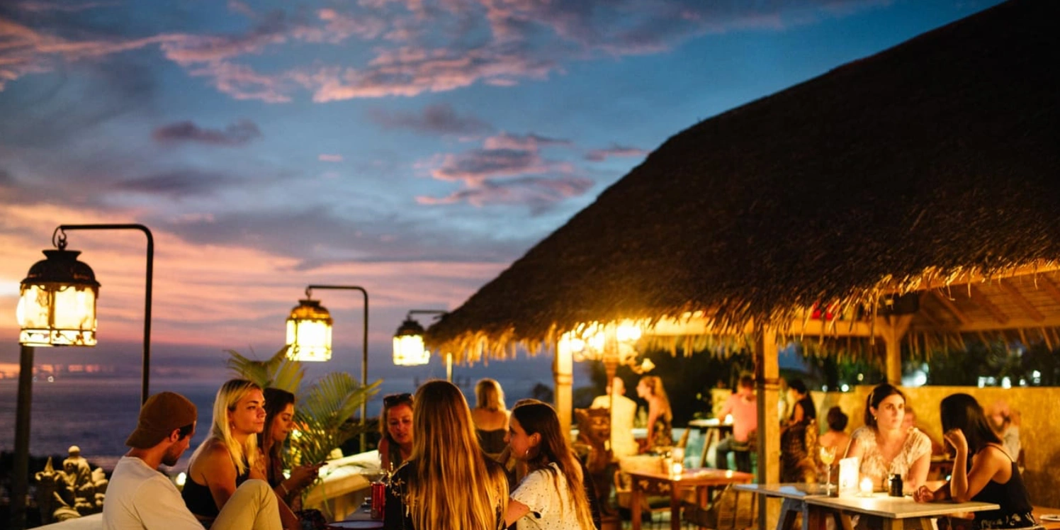 Ji Terrace by the Sea rooftop overlooking Canggu Beach