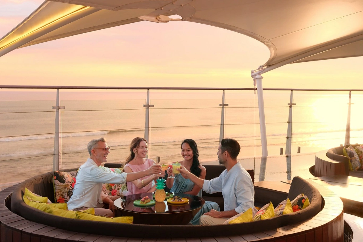 Double-Six Rooftop Sunset Bar in Seminyak Bali