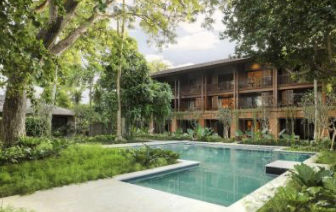 Andaz Bali Village Square night dining Sanur
