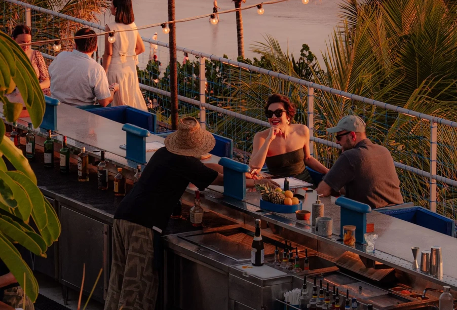 Sunset Park rooftop bar at Desa Potato Head Seminyak