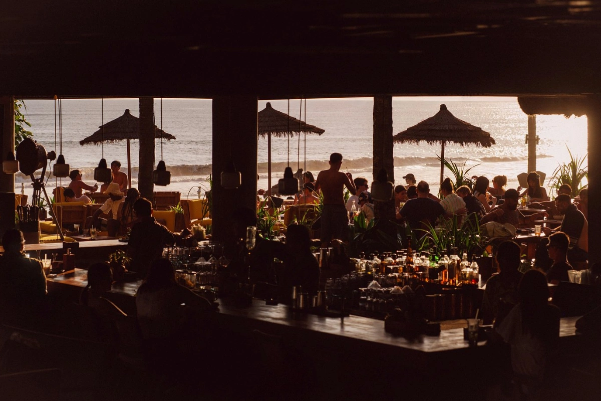 Sunset at Potato Head Beach Club Bali