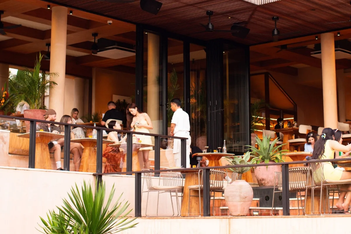 Teja Uluwatu restaurant by the cliffs